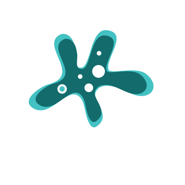 变形虫扁平化插画，富有活力的现代元素，适用于创意项目图片下载