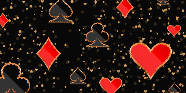 带金色元素的闪亮复古灯箱横幅，背景为黑色。赌场海报复古风格。招牌复古风格。矢量插画图片下载