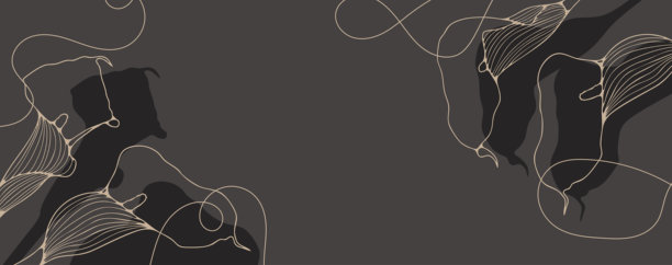 马蹄莲花手绘卡片或花卉边框。矢量抽象花卉插画图片下载