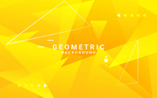 现代未来科技橙黄渐变三角形线条背景。适用于商务、演示、广告、横幅、网站、登陆页面、壁纸屏幕等场合的未来感现代背景设计。图片下载