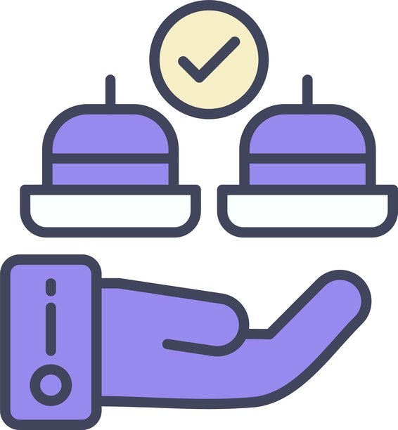 客房送餐服务图标矢量素材图片下载