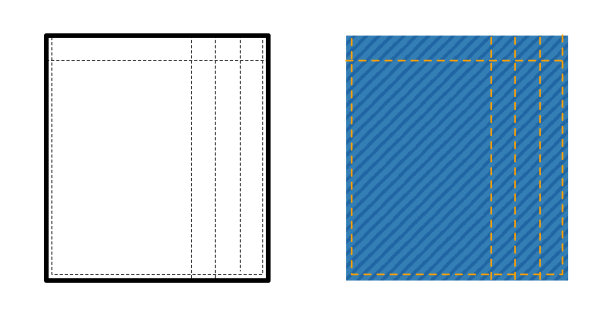 铅笔口袋牛仔裤时尚技术插画。平面的服装线条模板和颜色。男女同款风格图片下载