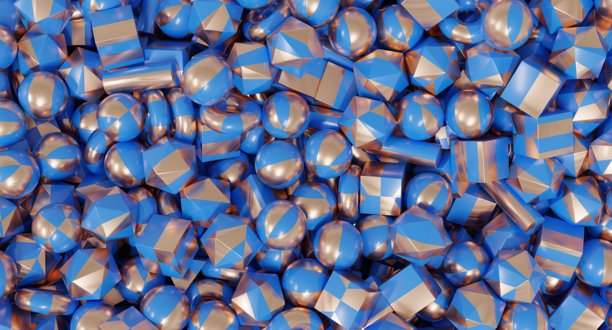 抽象的几何形状3D渲染，呈现出极简艺术结构，适用于现代背景、品牌视觉、数字设计项目和概念插画实验图片下载