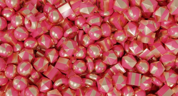 抽象三维渲染的几何形状，以极简艺术结构排列，适用于现代背景、品牌视觉、数字设计项目和概念插画实验图片下载