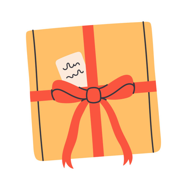可爱的礼品盒。节日生日礼物。白色背景扁平矢量图 illustraton（插画）图片下载