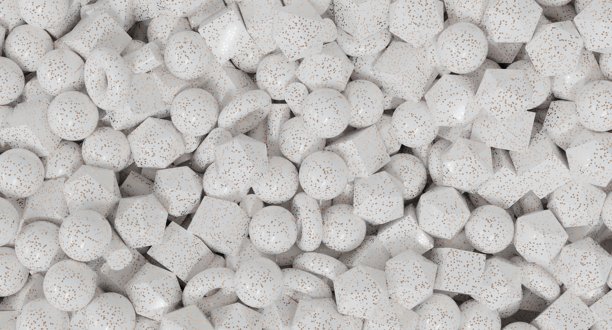 抽象的几何形状3D渲染，以极简艺术结构排列，适用于现代背景、品牌视觉、数字设计项目和概念插画实验图片下载