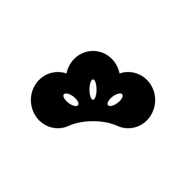 松树图标单色素材插画图片下载