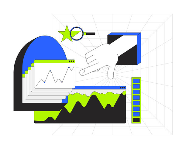 数据分析2D入职UI插画图片下载