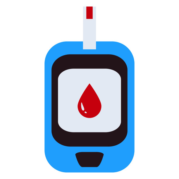 糖尿病检测插画。使用血糖仪检测血糖水平。世界糖尿病日。图片下载