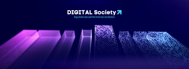 元宇宙科技都市数字投资与赛博朋克。拥有霓虹灯和科技感的3D建筑背景。元宇宙城市抽象建筑业现代插画智能黑暗未来主义矢量房屋。图片下载