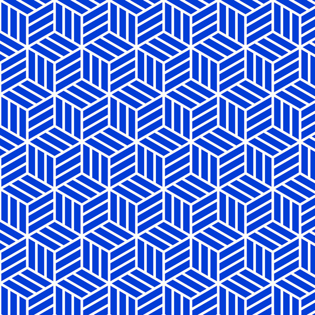 Kikkō Ajiro 是一种传统的日式图案。背景素材、纹理、无缝、蓝色图片下载