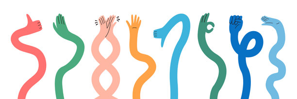 灵活的手和长臂卡通素材图片下载