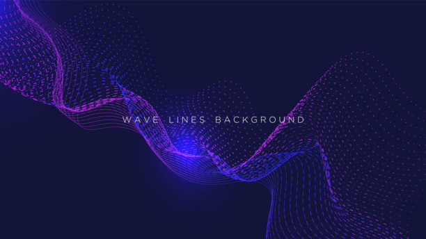 现代未来科技粒子波浪背景。适用于商业、演示、广告、横幅、网站、登录页面、壁纸屏幕等领域的未来现代背景设计。图片下载