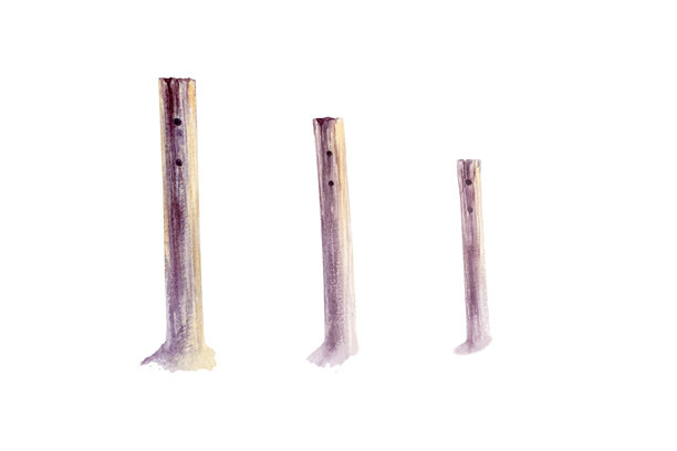 日落时分的木质海滩柱子，手绘插画，采用温暖的水彩色调绘制。沿海套装，带有柔和的笔触和纹理细节，适用于海滨品牌、旅行指南和夏季项目设计。图片下载