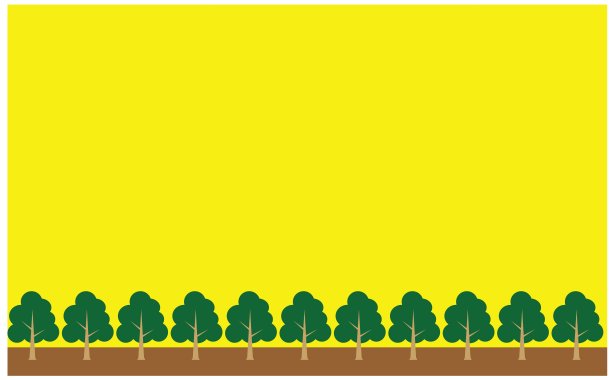 茂密简洁的直线树木插画背景图片下载