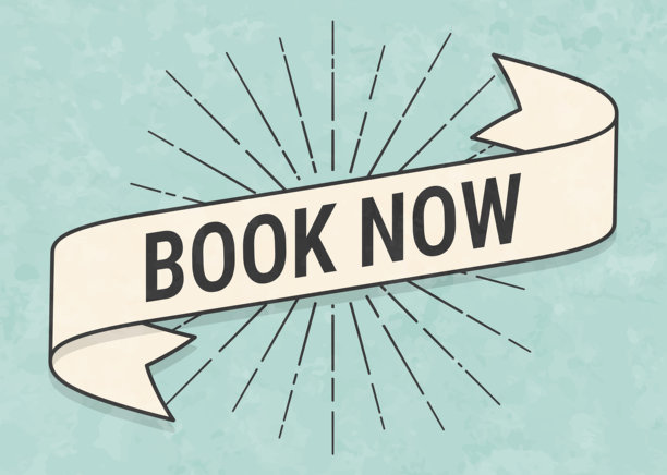 立即预订 - 复古风格横幅 - 旧纹理纸图片下载