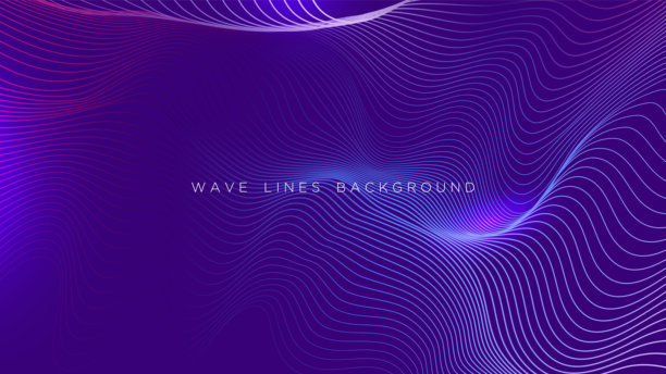 现代未来科技粒子波浪背景。适用于商业、演示、广告、横幅、网站、登录页面、壁纸屏幕等领域的未来现代背景设计。图片下载