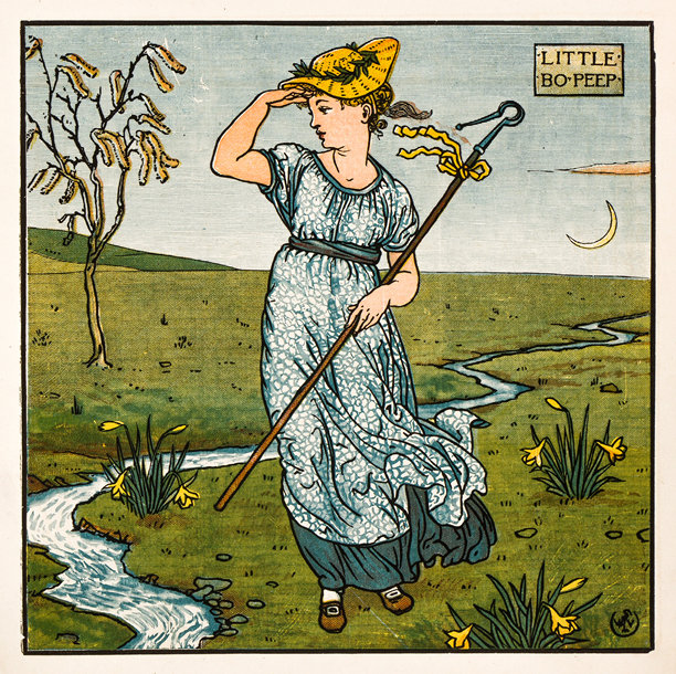 19世纪童谣插画：牧羊女波皮图片下载