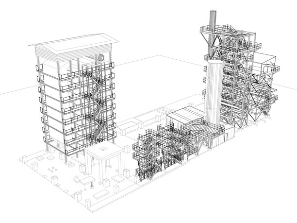 工业项目3D插画图片下载