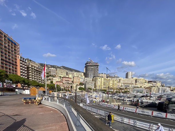摩纳哥港口和海岸线概览 — 库存照片图片下载