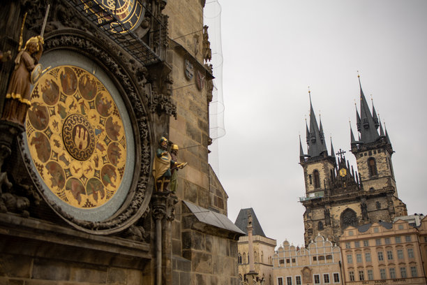 老城广场周边建筑的普拉加股票照片图片下载