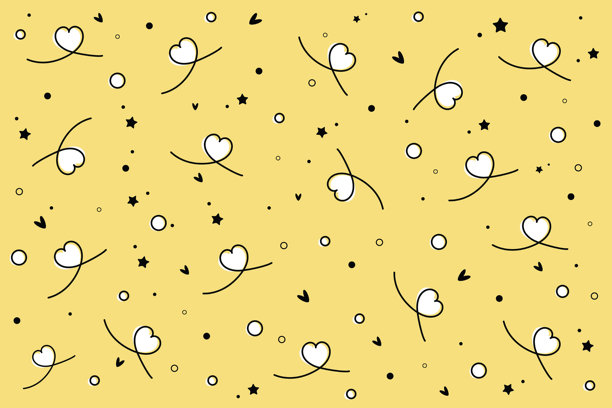 抽象心形概念设计背景。抽象圆形背景。抽象时尚色彩背景。矢量插画素材图片下载