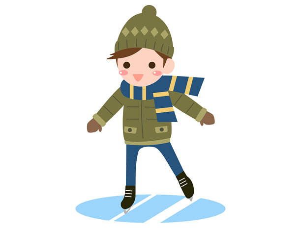 男孩滑板插画图片下载