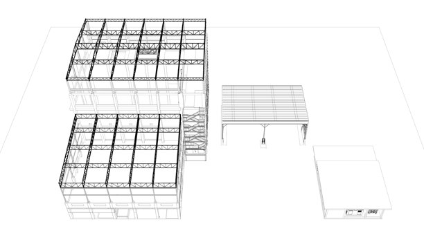 工业项目的3D插画图片下载