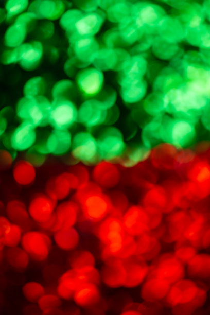 绿色和红色调的闪亮圆形图案，留有复制空间图片下载