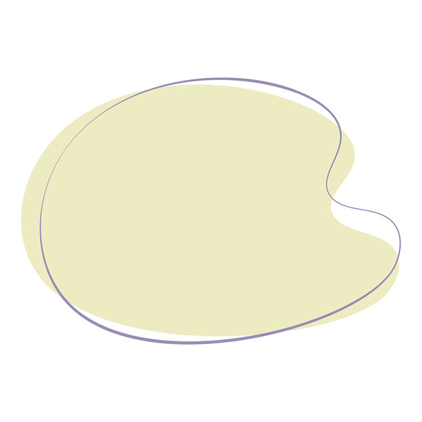 柔和奶油色波浪抽象边框插画图片下载