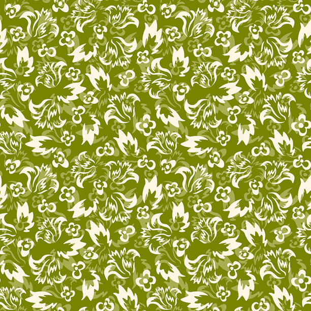 手绘艺术装饰的无缝盛开花卉图案。彩色背景上的多彩花朵。矢量插画。用于织物、纺织品的简约图案。图片下载