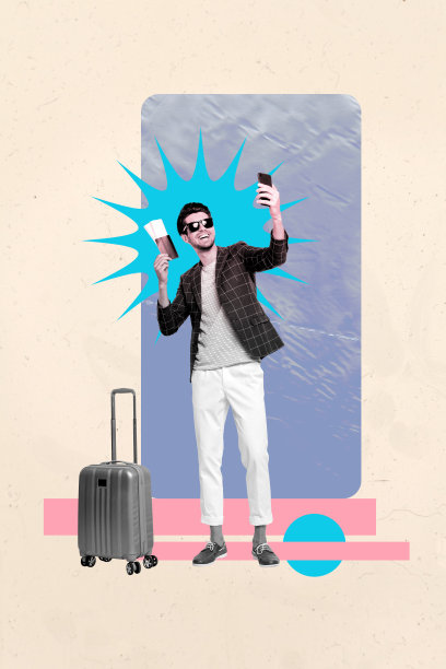 垂直时尚图片拼贴，展示快乐的女孩和男孩在舞厅庆祝、娱乐、夜店放松地跳迪斯科舞图片下载