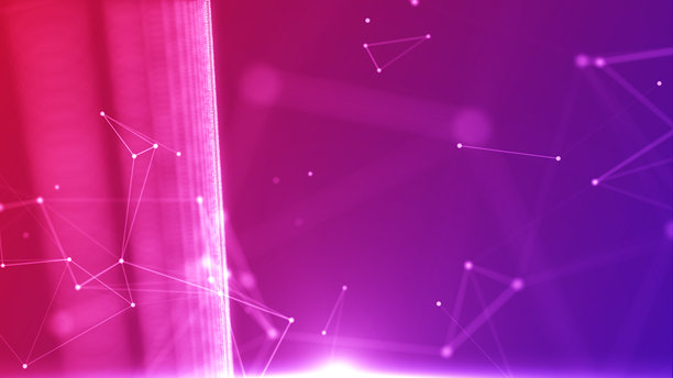 抽象数字流粒子。网络连接背景。大数据可视化。科技背景。3D渲染。4K照片图片下载