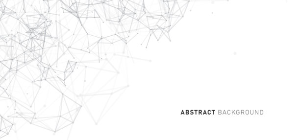 数字技术 未来互联网 网络速度 连接 白色背景，网络纳米信息，抽象通信，创新未来科技 数据，人工智能大数据 线点插画矢量图片下载
