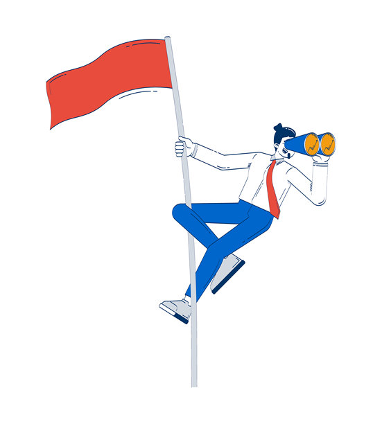 为美好财务未来绘制的涂鸦插画概念图片下载