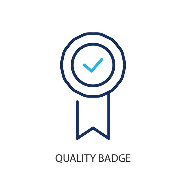 优质徽章细线图标。原创矢量插画。图片下载