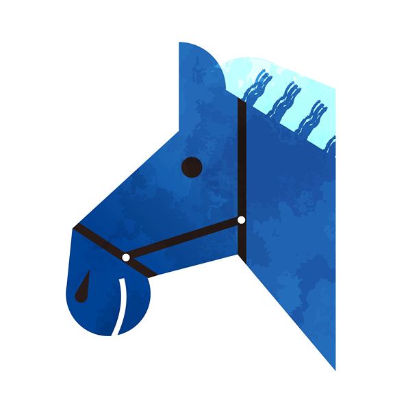 新年插画：生肖：马年：矢量图图片下载