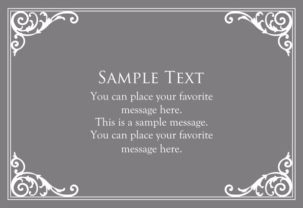 圣诞主题边框设计套装。华丽而优雅的设计素材图片下载