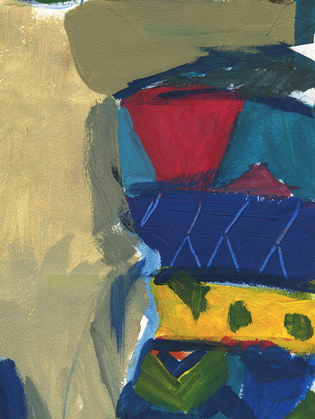 绘画色彩与笔触的表达。用于背景的抽象插画，并留有供您添加文字的空间。图片下载