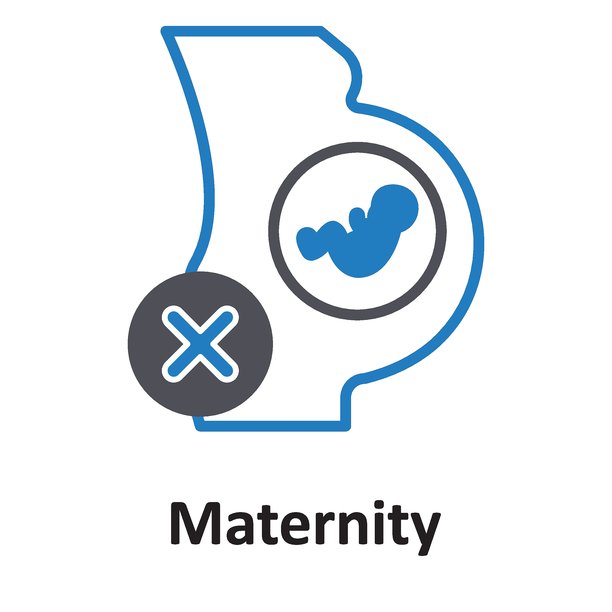 可轻松修改或编辑的孕妇肖像矢量图标图片下载