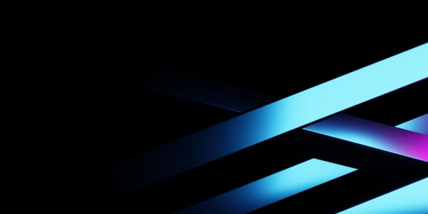 紫色和蓝色抽象几何背景的3D渲染。适用于广告、科技、展示、横幅、游戏、体育、化妆品、商业、元宇宙的场景。科幻插画。产品展示图片下载