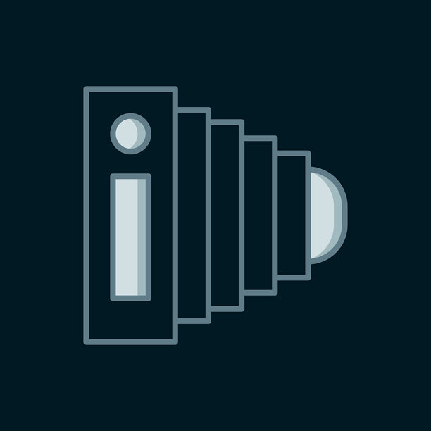 黑底线框相机图标。照片相机。数码摄影。带阴影的扁平填充轮廓风格。矢量图图片下载