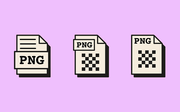 复古蒸汽波风格的PNG图片文件图标，带有像素网格图案。用于数字设计、照片编辑和网页开发界面的栅格图形格式符号。矢量插画。图片下载