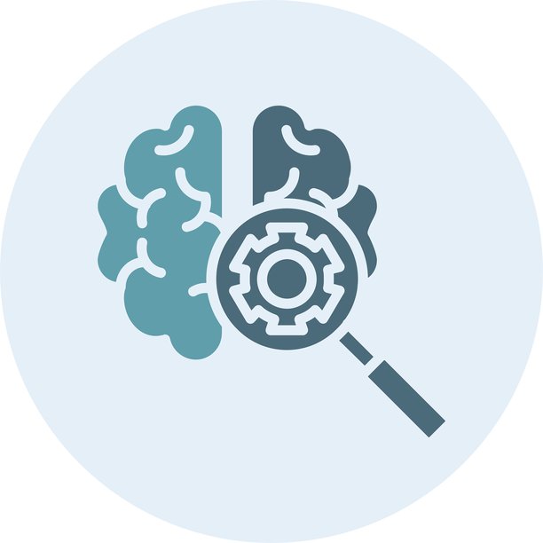 深度学习双色圆形符号图片下载