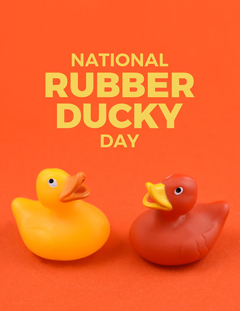 全国橡皮鸭日海报素材图片图片下载