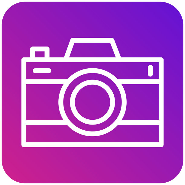 照相机矢量图标设计插画图片下载