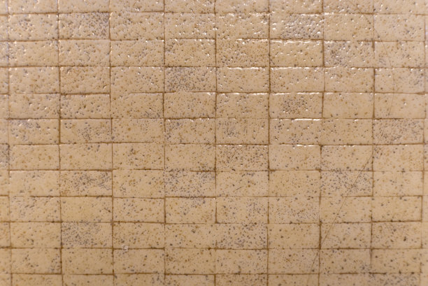 许多方形瓷砖组成的复古风格陶瓷瓷砖浴室墙面图案图片下载