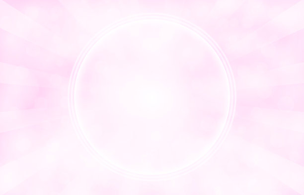 银白色雪花圆形光圈，光束照耀在闪闪发光的雪花上，圣诞新年主题，女性化、少女感、淡紫色、浅紫色、粉色和白色，模糊失焦的矢量散景灯光背景图片下载