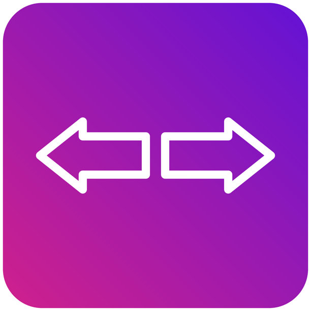 左右矢量图标设计插画图片下载