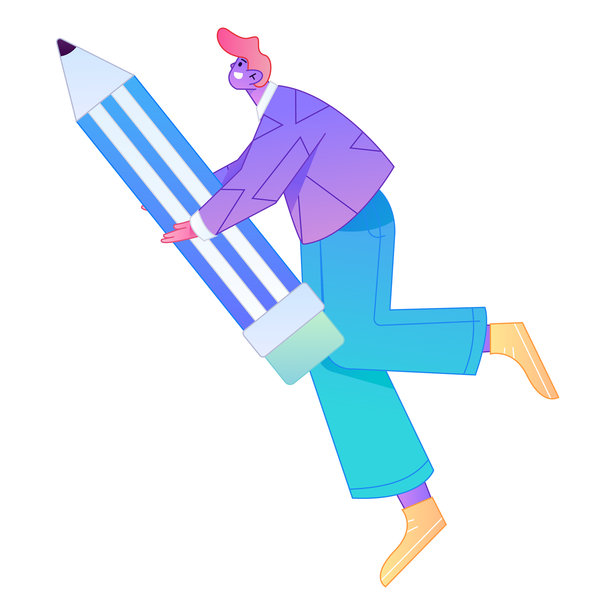 握着钢笔写作、绘画、创作草图、手绘插画的人物图片下载